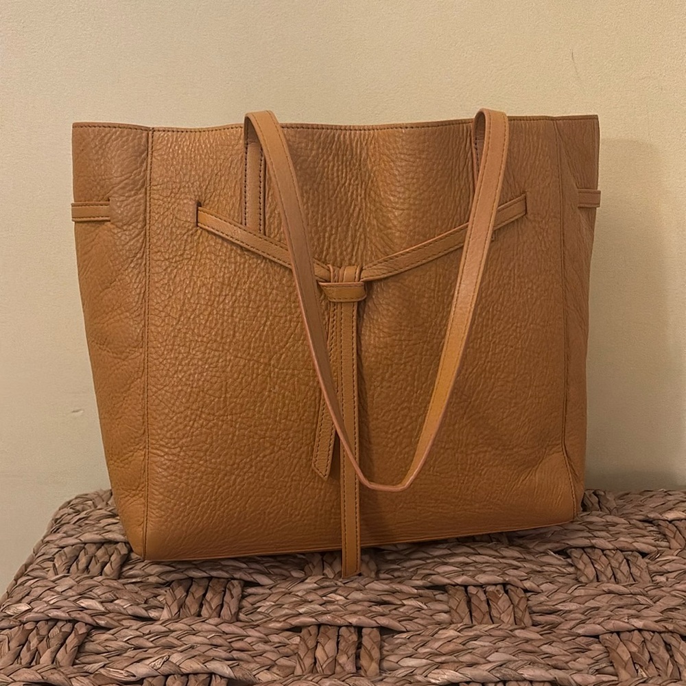 Mark and Graham genuine leather tote, great condition!